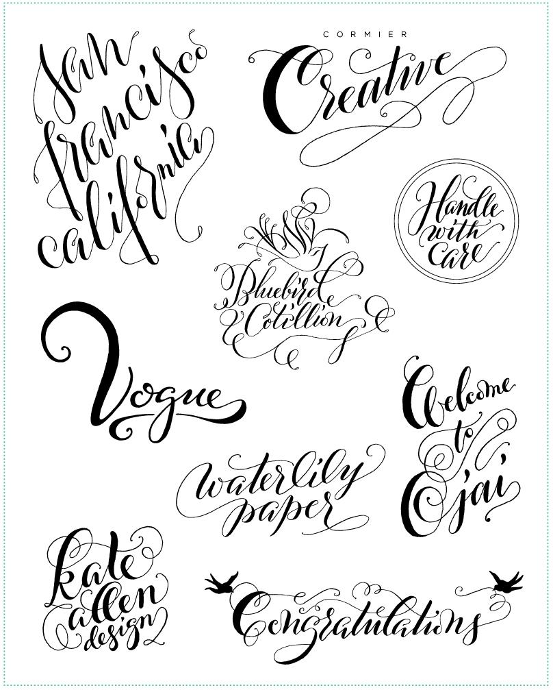 Short Phrases Lettering Workbook – Print Edition | Molly Suber Thorpe