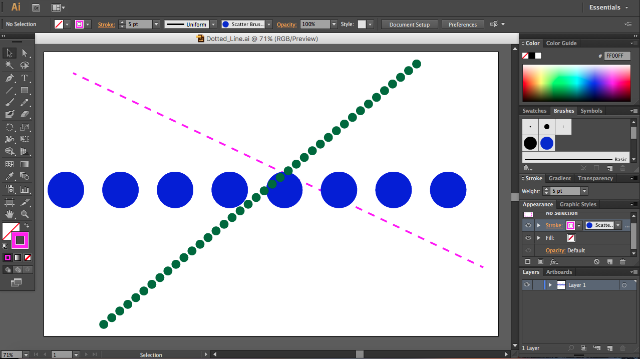 Here s How To Make Dotted Lines In Illustrator Skillshare Blog