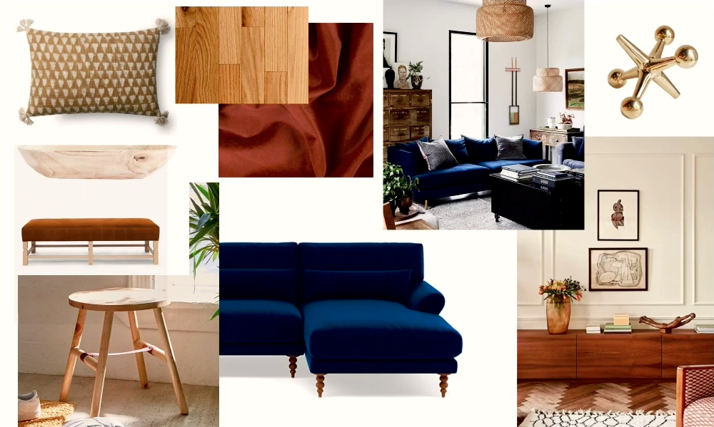 living room mood board examples