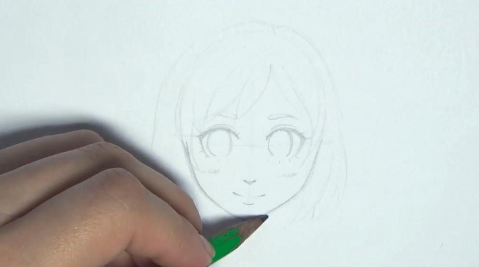 Grátis Mão Desenhada Elementos Originais De Menina Anime Fofo PNG