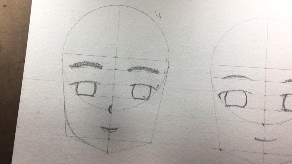 Como desenhar rosto anime