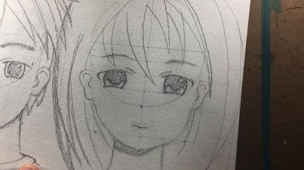 easy anime drawing in pencil