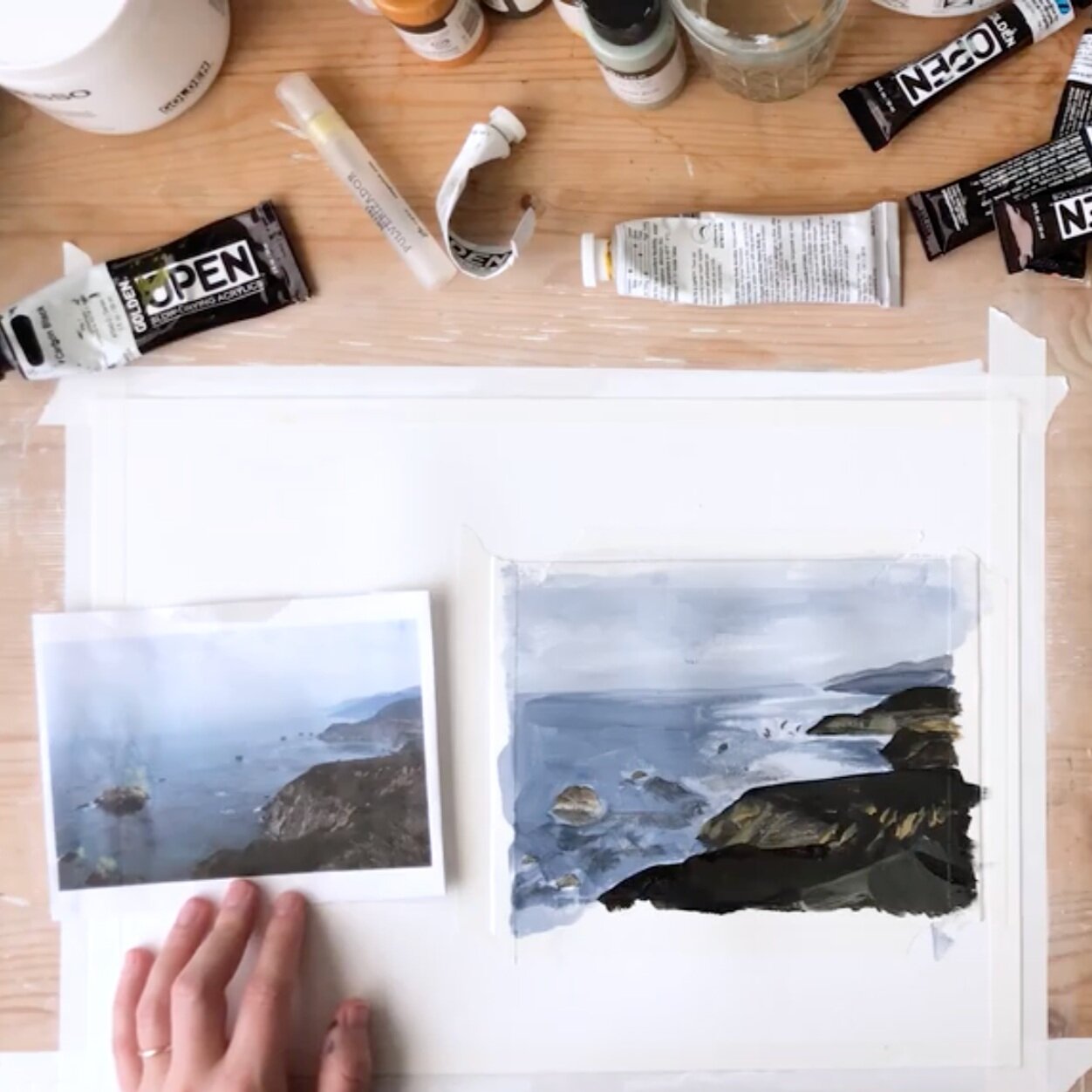 Five ways to use acrylic paint