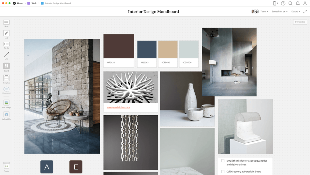Make an Interior Design Mood Board: Examples, Templates, and Classes