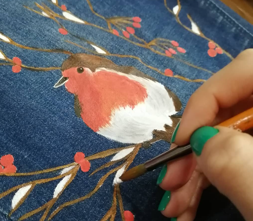 Using Acrylic Paints on Clothing: The Best Fabric Medium.  Acrylic paint  on fabric, Using acrylic paint, Hand painted clothing