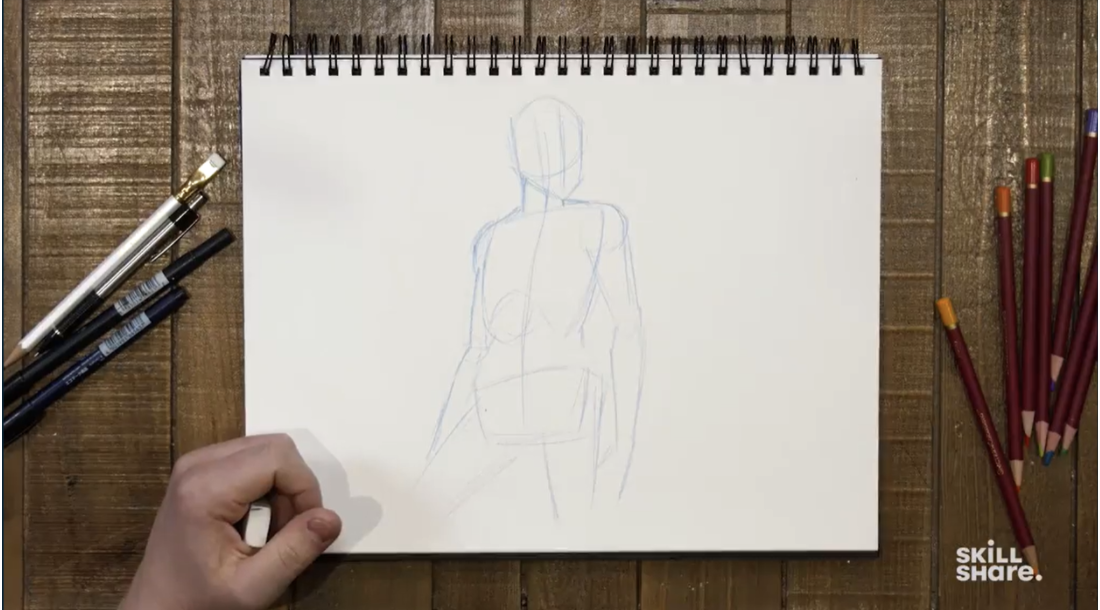 simple body parts drawing