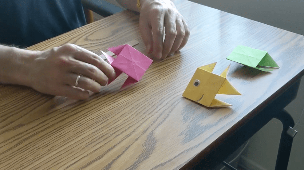 how to make easy origami fish